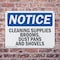 Signmission Cleaning Supplies Brooms Dust Pans And Shovels, 24 in W x Rectangle, Plastic OS-2PACK-NS-P-1824-L-10650 - alternate 3